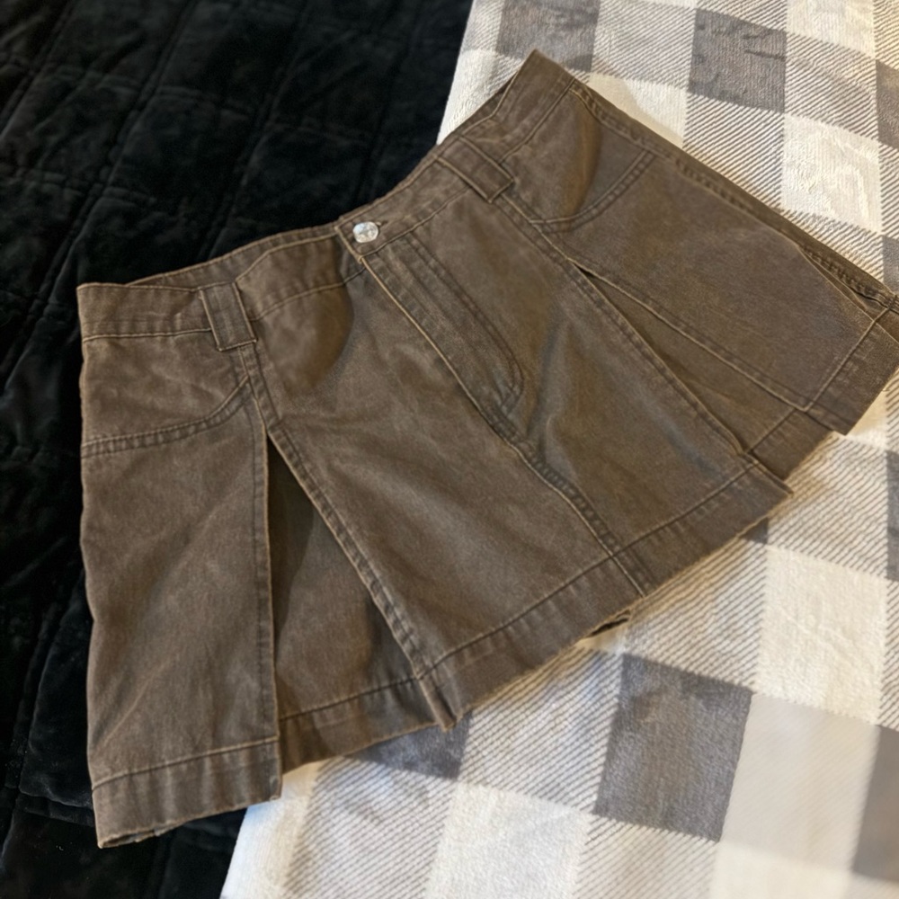 ZARA Preppy Brown Mini Skort